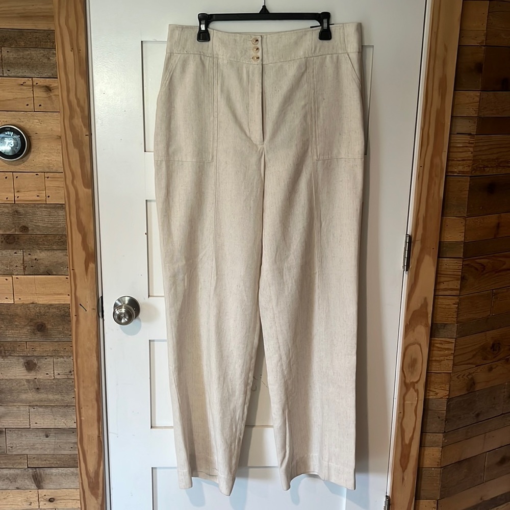 Express Linen High Rise Pants